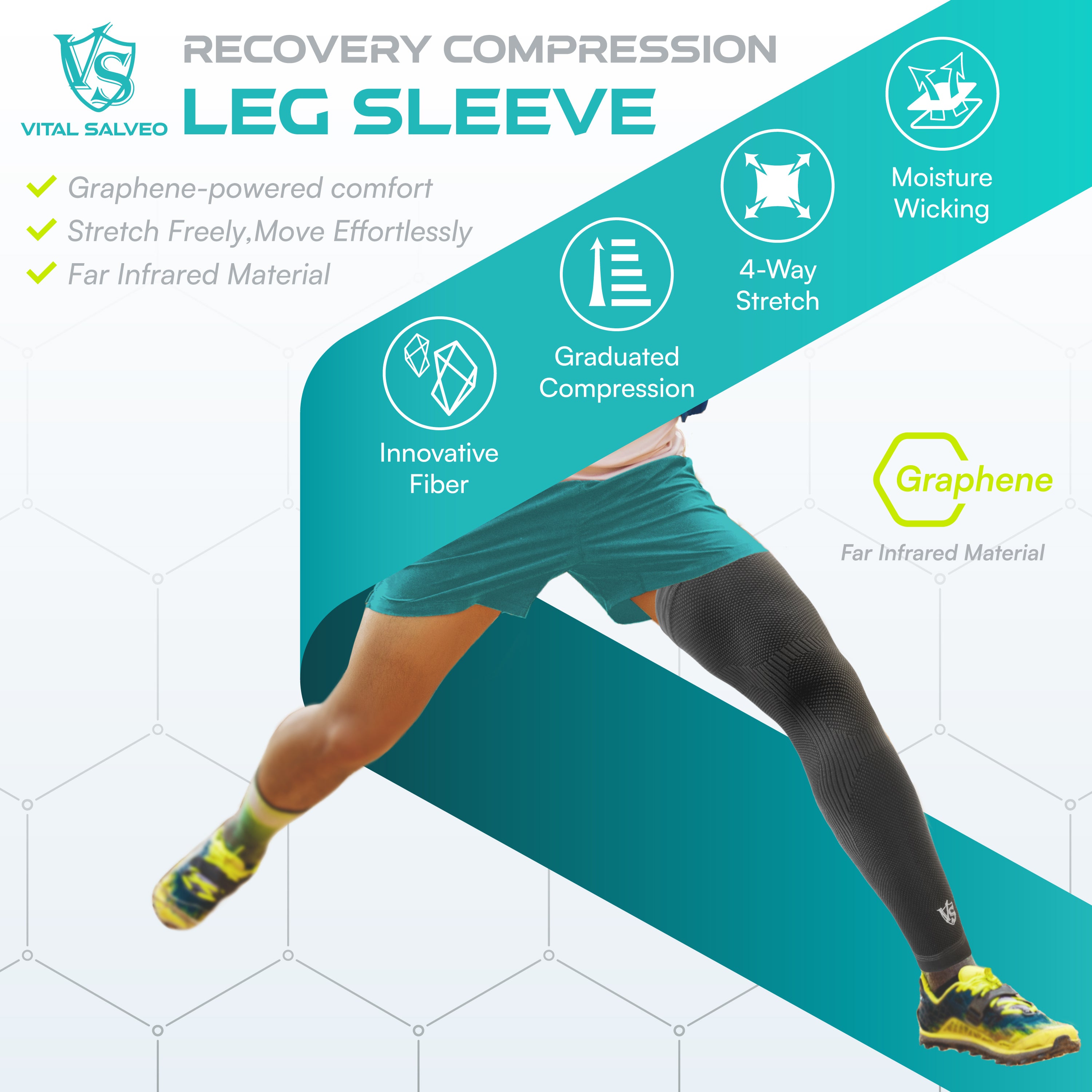 Recovery Compression Leg Sleeve - Vital Salveo