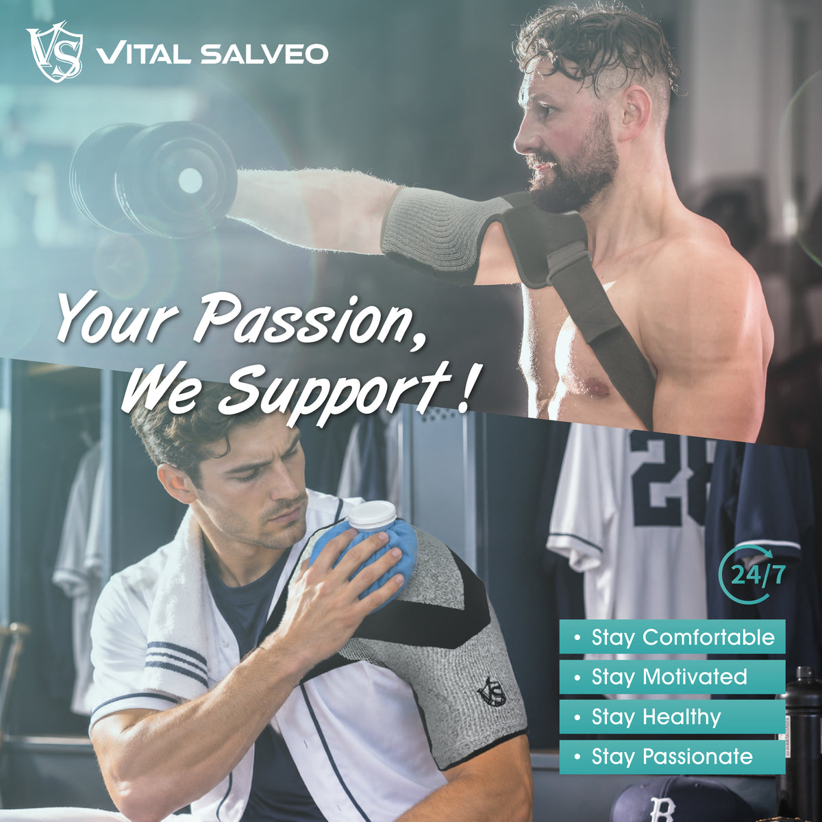 Compression Recovery Shoulder Brace - Vital Salveo