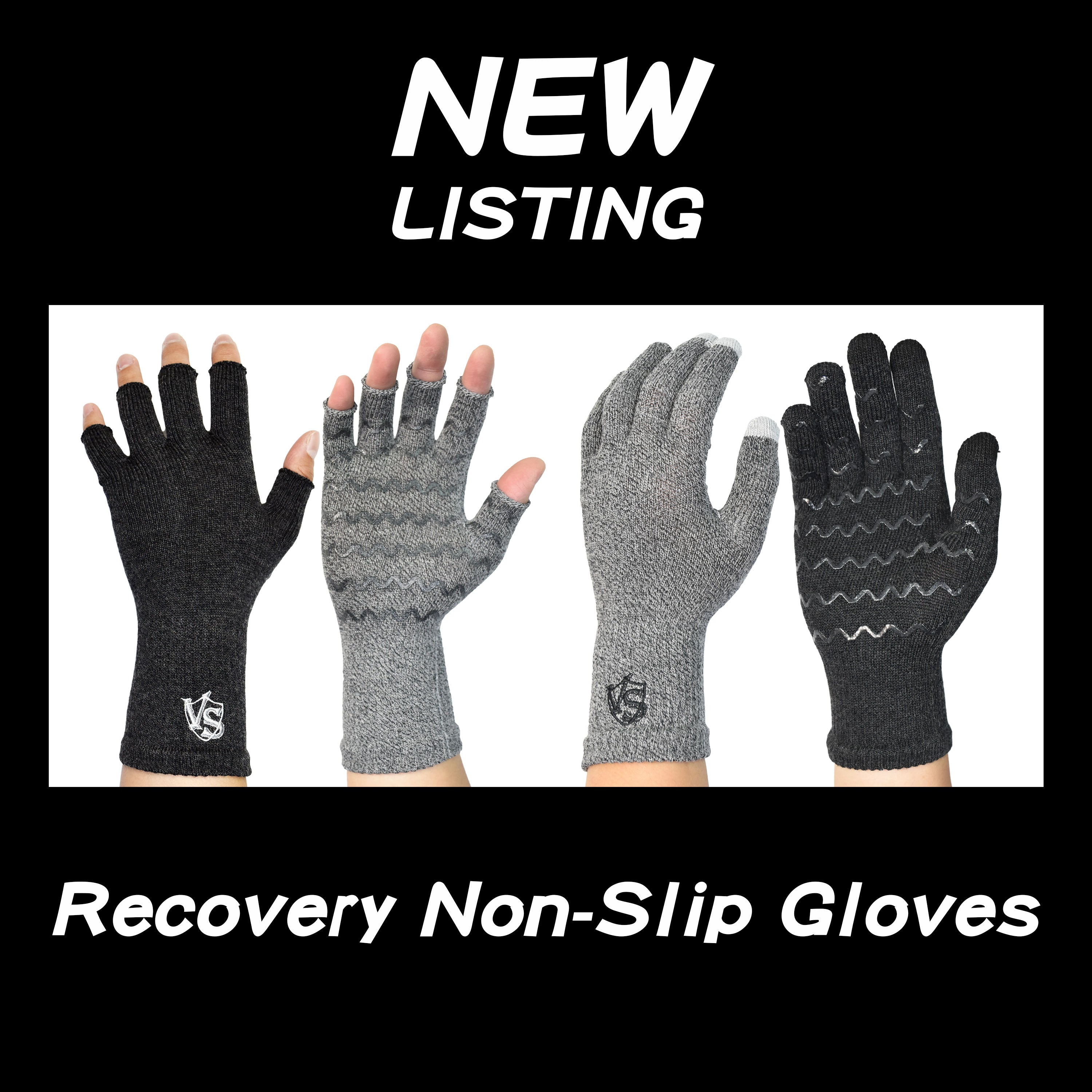 Accessories-Fingerless Recovery Gloves - Vital Salveo