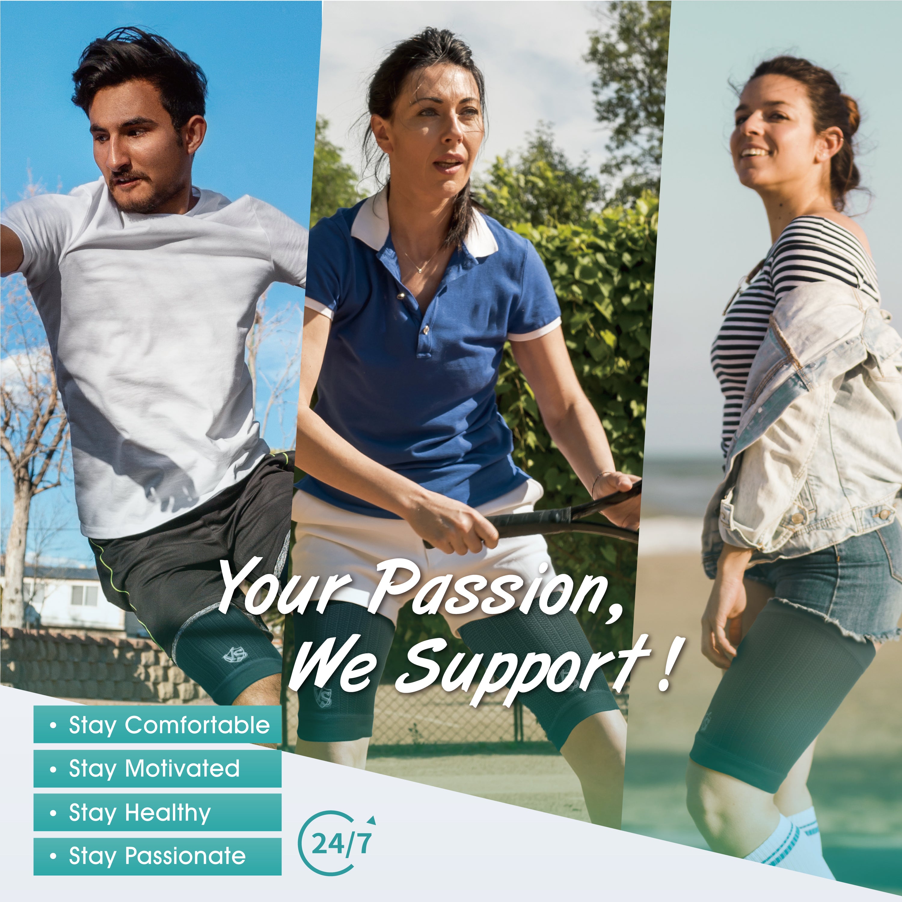 Vital Salveo Compression Recovery Thigh Sleeve (1PC) - Vital Salveo