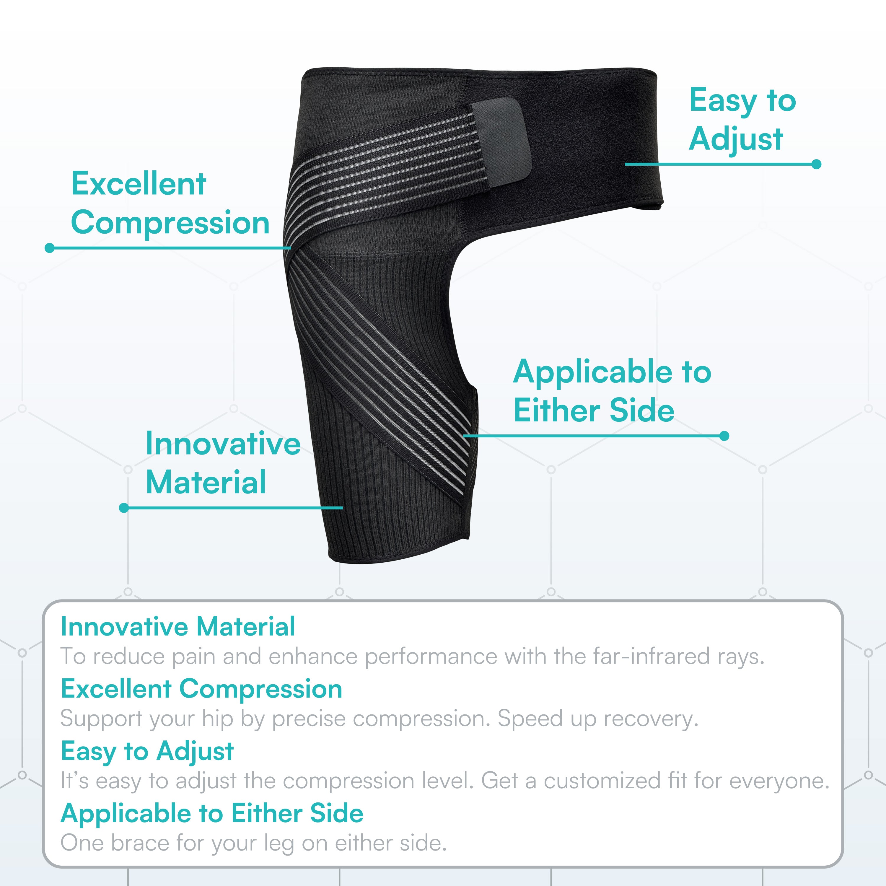 COMPRESSION RECOVERY HIP BRACE - Vital Salveo